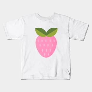Pink strawberry. Tasty summer berry. Kids T-Shirt